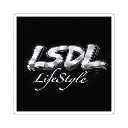 Sticker — 'LSDL LifeStyle' Chrome Logo Square Sticker