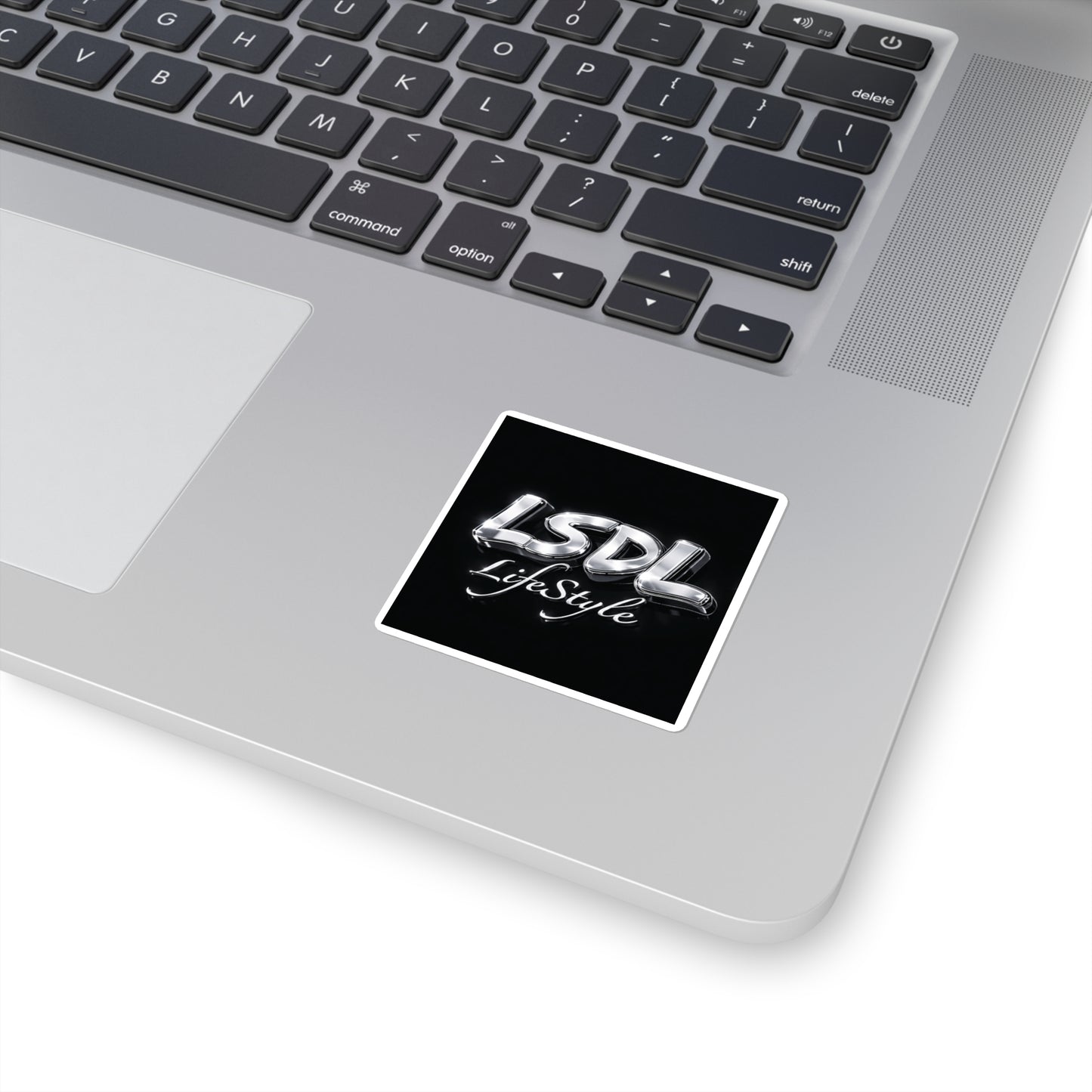 Sticker — 'LSDL LifeStyle' Chrome Logo Square Sticker